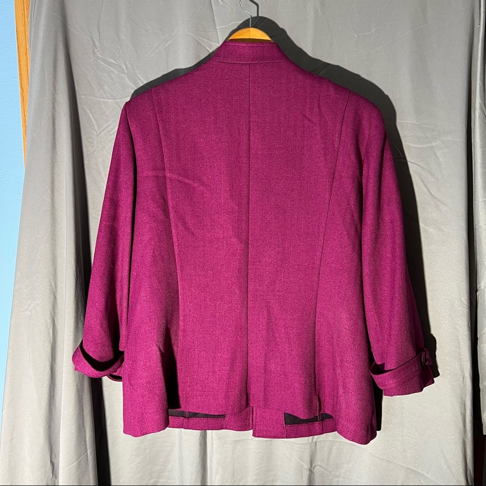 Perceptions Buttonless Blazer Size 16 - image 3